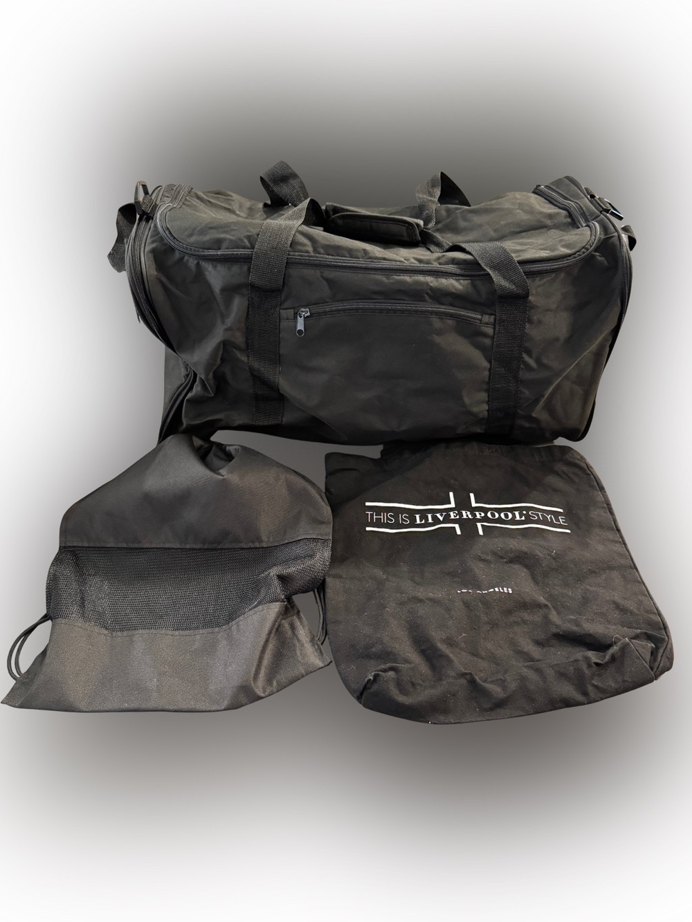 Ozark Trail Large Black Travel Duffel Bag w/ FREE Sling Bag & Tote